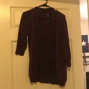 Purple cardigan